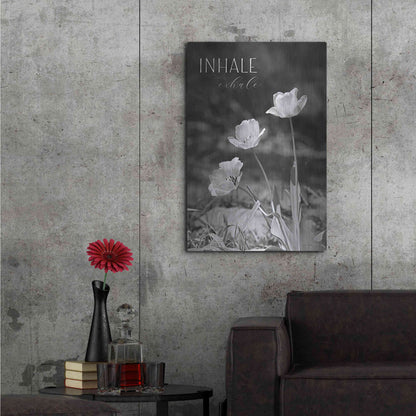 Luxe Metal Art 'Inhale, Exhale' by Lori Deiter, Metal Wall Art,24x36