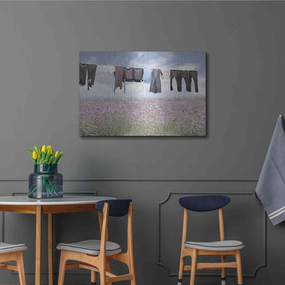 Luxe Metal Art 'Laundry Day 2' by Lori Deiter, Metal Wall Art,36x24