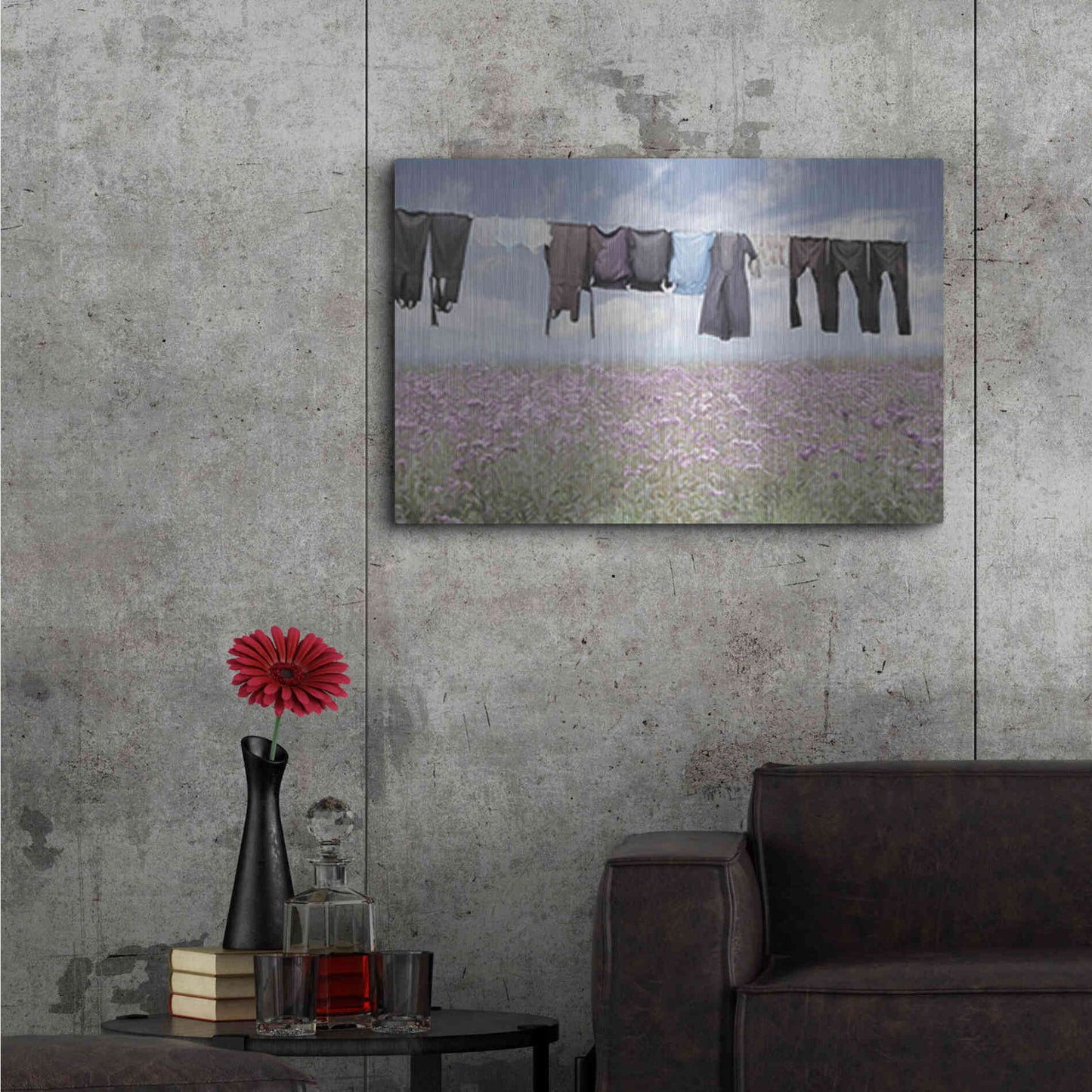 Luxe Metal Art 'Laundry Day 2' by Lori Deiter, Metal Wall Art,36x24