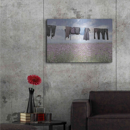 Luxe Metal Art 'Laundry Day 2' by Lori Deiter, Metal Wall Art,36x24