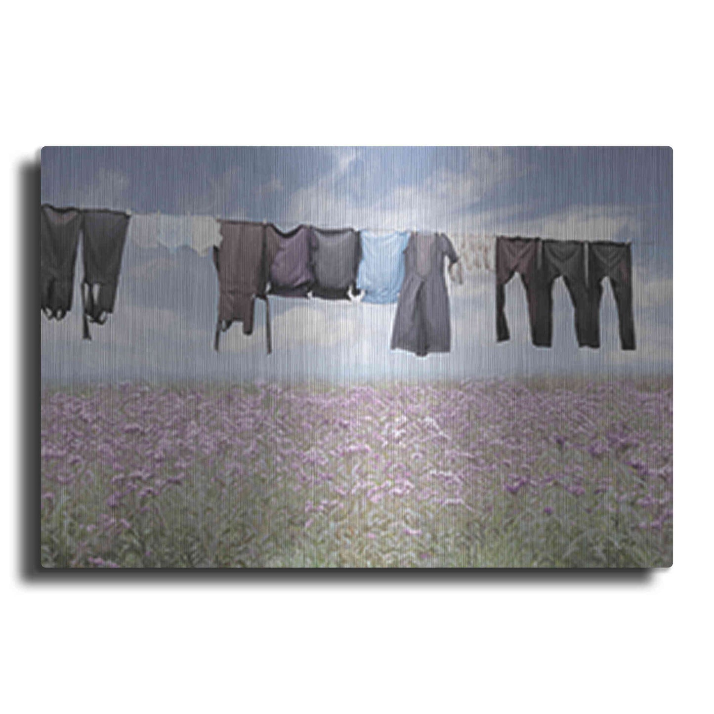 Luxe Metal Art 'Laundry Day 2' by Lori Deiter, Metal Wall Art