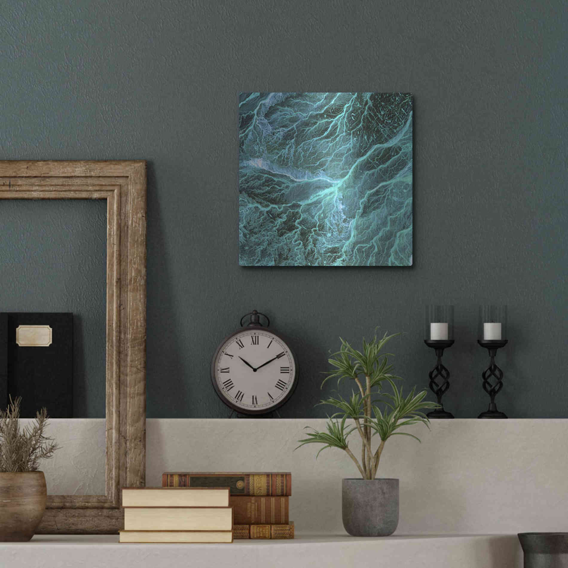 Luxe Metal Art 'Earth As Art: Wadi Branches' Metal Wall Art,12x12
