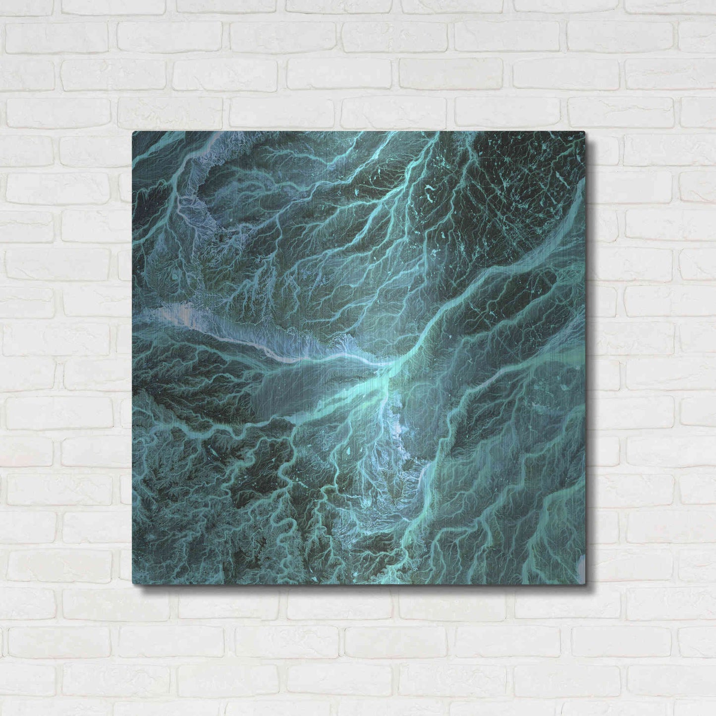 Luxe Metal Art 'Earth As Art: Wadi Branches' Metal Wall Art,36x36
