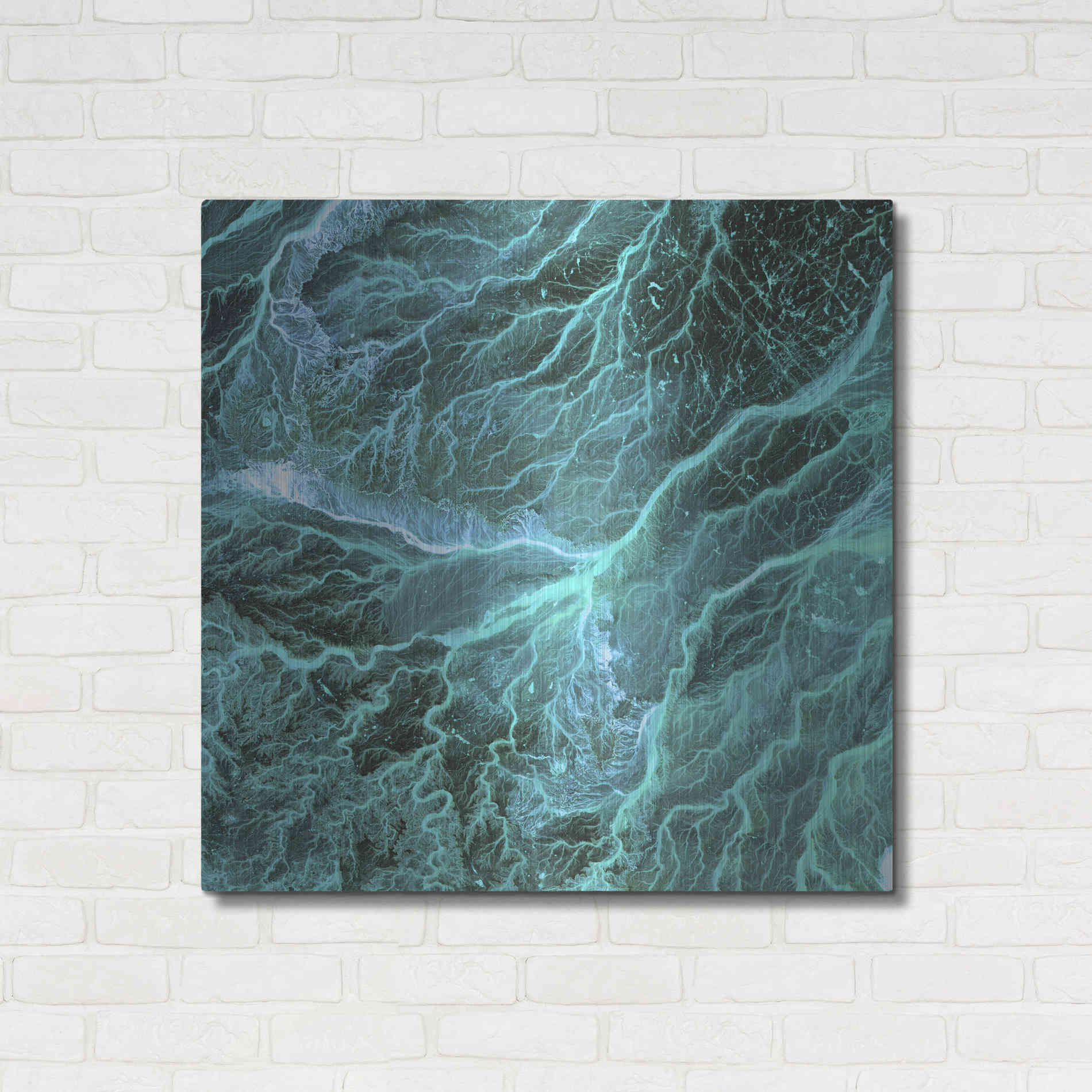 Luxe Metal Art 'Earth As Art: Wadi Branches' Metal Wall Art,36x36