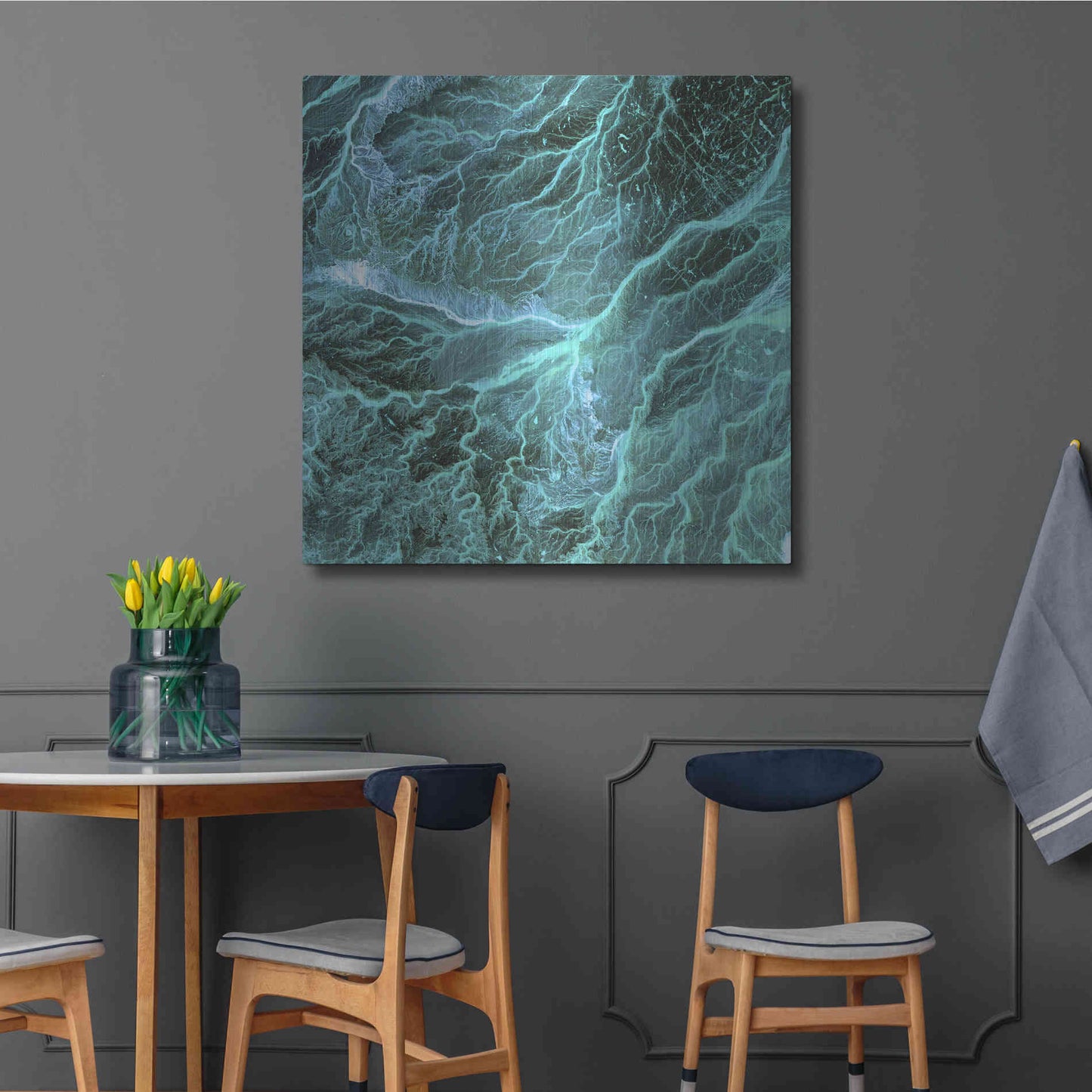 Luxe Metal Art 'Earth As Art: Wadi Branches' Metal Wall Art,36x36