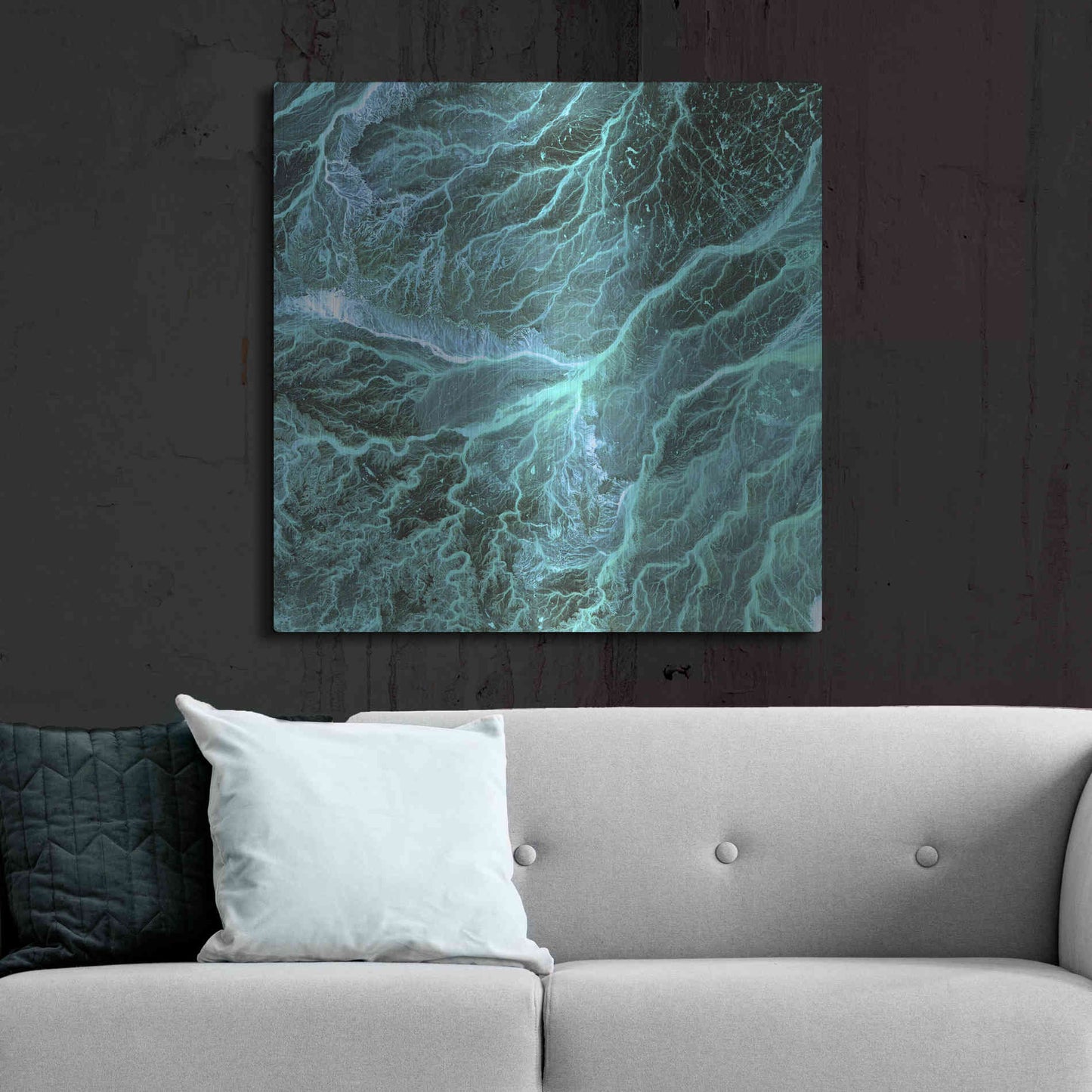 Luxe Metal Art 'Earth As Art: Wadi Branches' Metal Wall Art,36x36