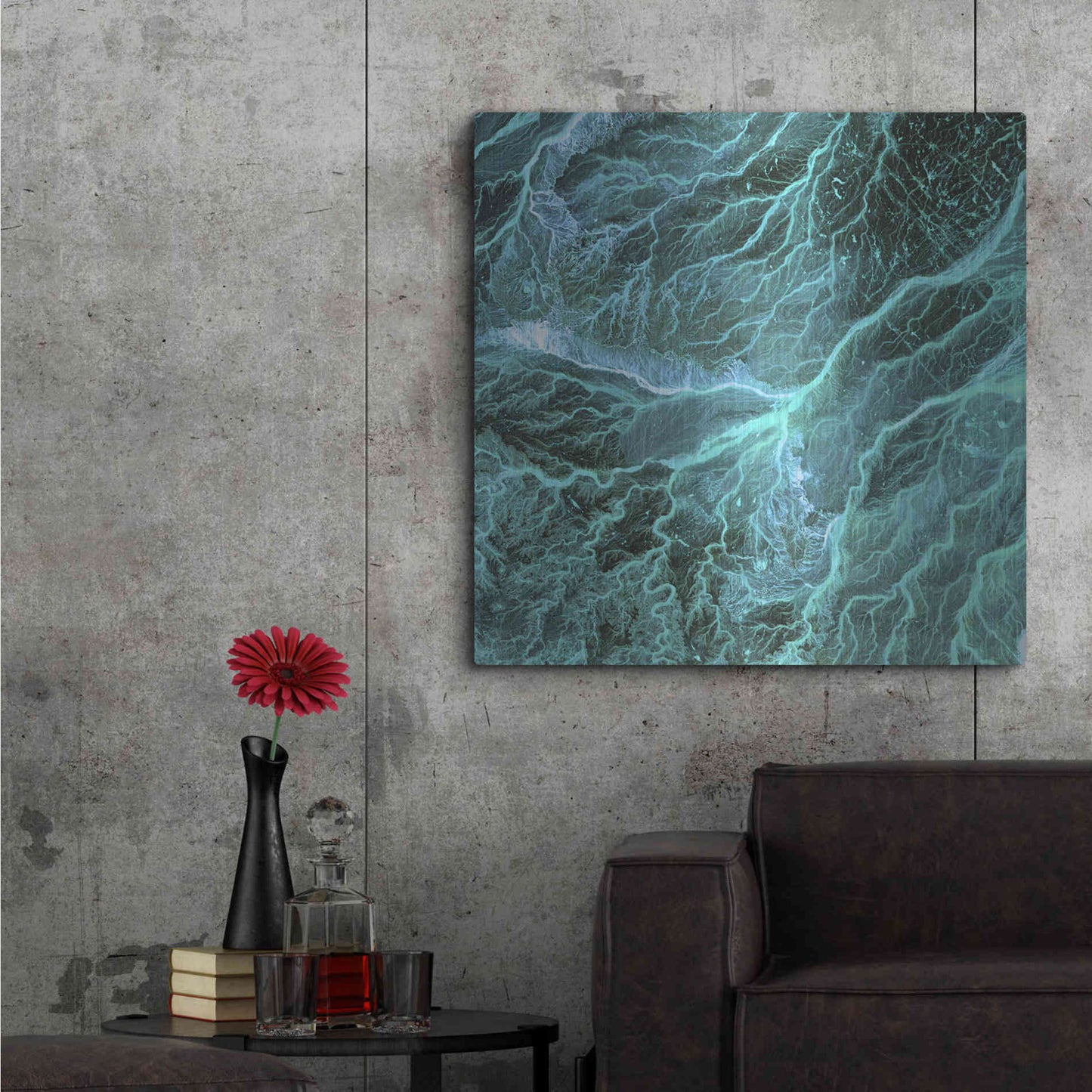 Luxe Metal Art 'Earth As Art: Wadi Branches' Metal Wall Art,36x36