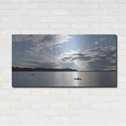 Luxe Metal Art 'The River is Calling' by Lori Deiter, Metal Wall Art,48x24