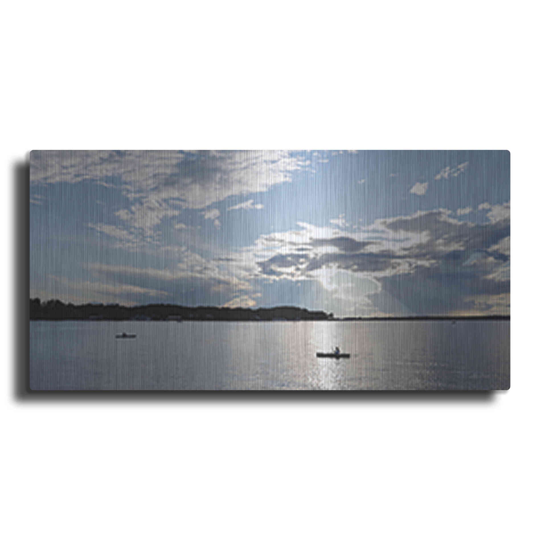 Luxe Metal Art 'The River is Calling' by Lori Deiter, Metal Wall Art