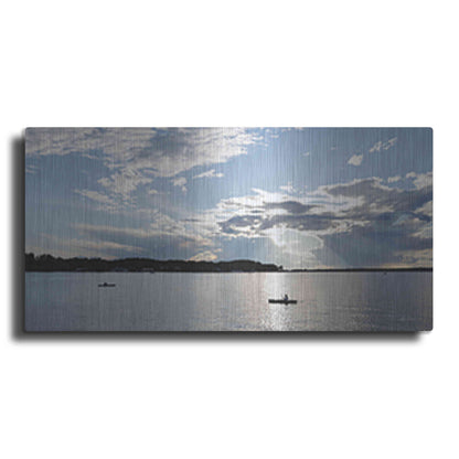 Luxe Metal Art 'The River is Calling' by Lori Deiter, Metal Wall Art