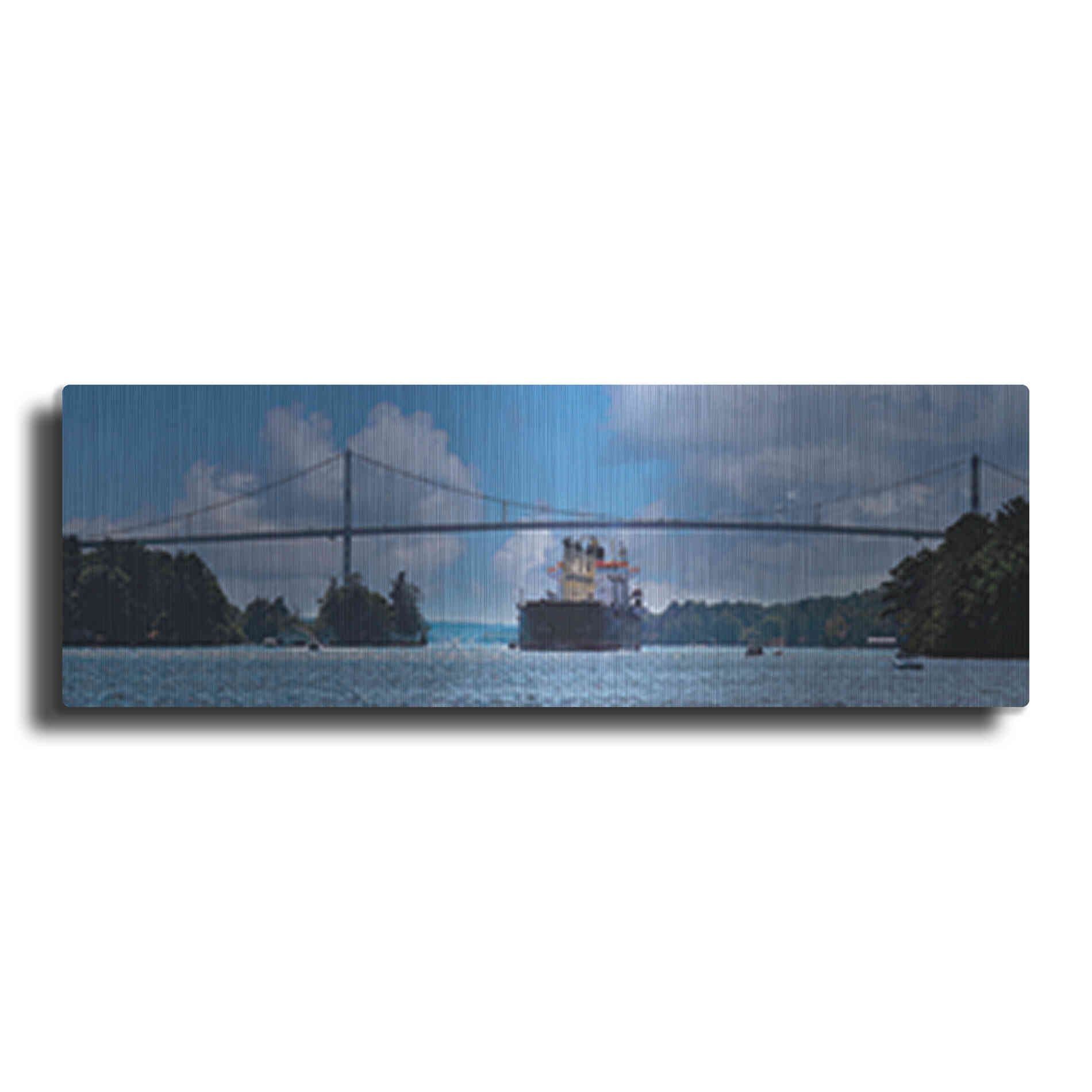 Luxe Metal Art 'Rolling on the River' by Lori Deiter, Metal Wall Art