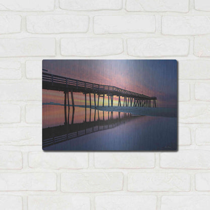 Luxe Metal Art 'Daybreak at Ocean City' by Lori Deiter, Metal Wall Art,16x12