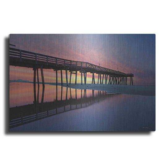 Luxe Metal Art 'Daybreak at Ocean City' by Lori Deiter, Metal Wall Art