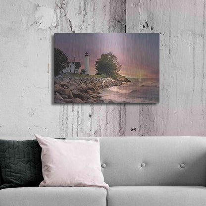 Luxe Metal Art 'Sunset at Tibbetts Point' by Lori Deiter, Metal Wall Art,36x24