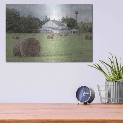 Luxe Metal Art 'Summer Bounty' by Lori Deiter, Metal Wall Art,16x12