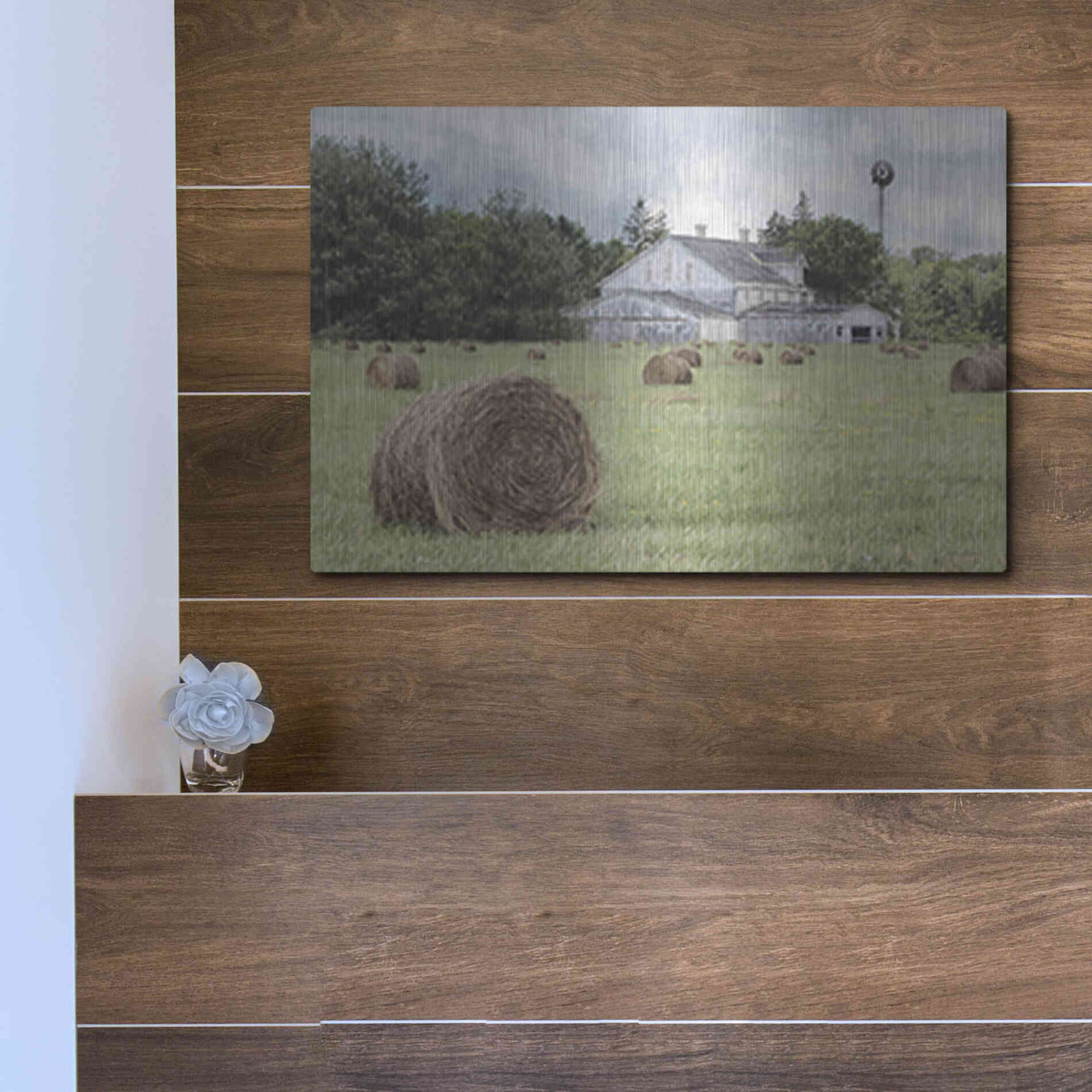 Luxe Metal Art 'Summer Bounty' by Lori Deiter, Metal Wall Art,16x12