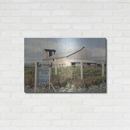 Luxe Metal Art 'Produce for Sale' by Lori Deiter, Metal Wall Art,36x24