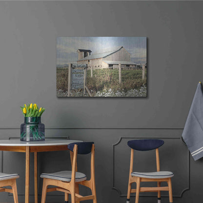 Luxe Metal Art 'Produce for Sale' by Lori Deiter, Metal Wall Art,36x24