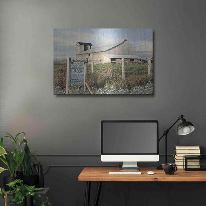 Luxe Metal Art 'Produce for Sale' by Lori Deiter, Metal Wall Art,36x24