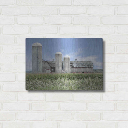 Luxe Metal Art 'Long Point Barn' by Lori Deiter, Metal Wall Art,24x16