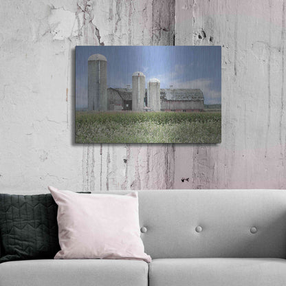 Luxe Metal Art 'Long Point Barn' by Lori Deiter, Metal Wall Art,36x24