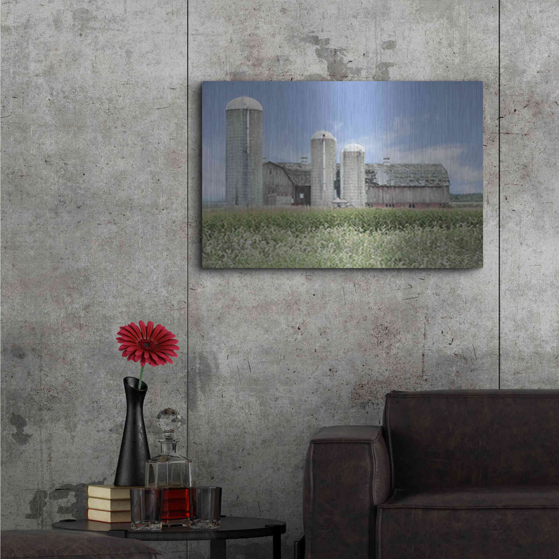 Luxe Metal Art 'Long Point Barn' by Lori Deiter, Metal Wall Art,36x24