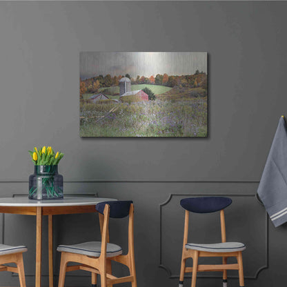 Luxe Metal Art 'Autumn Drive' by Lori Deiter, Metal Wall Art,36x24