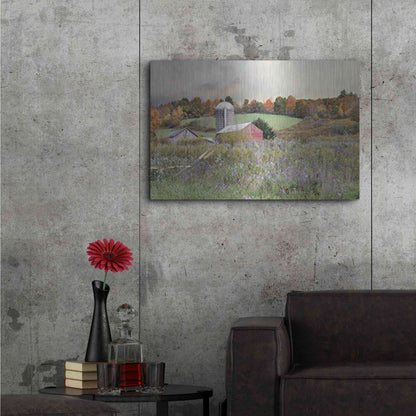 Luxe Metal Art 'Autumn Drive' by Lori Deiter, Metal Wall Art,36x24