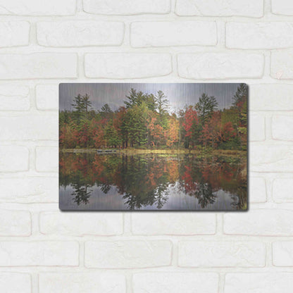 Luxe Metal Art 'Adirondacks Foliage' by Lori Deiter, Metal Wall Art,16x12