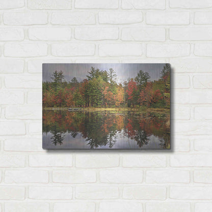 Luxe Metal Art 'Adirondacks Foliage' by Lori Deiter, Metal Wall Art,24x16