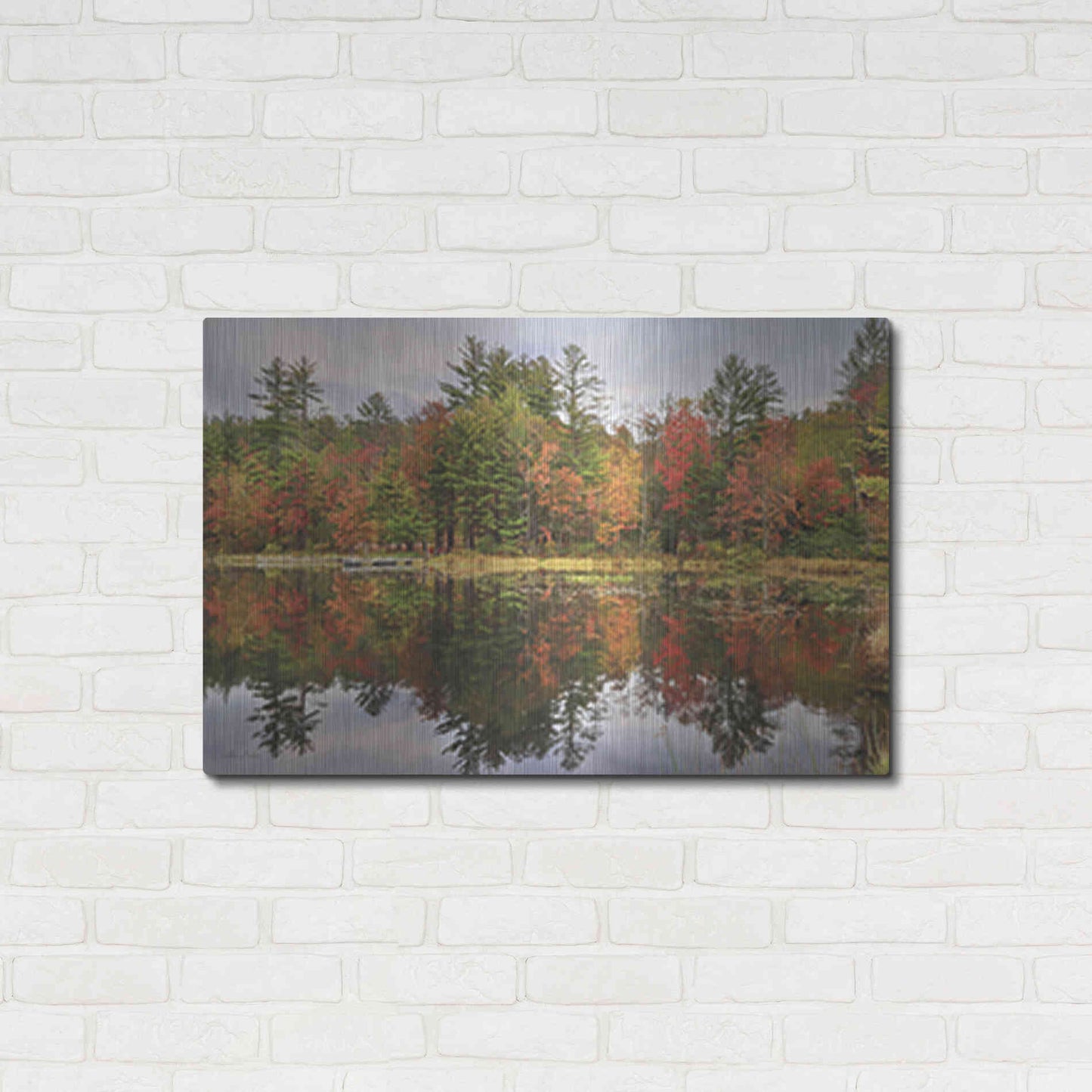 Luxe Metal Art 'Adirondacks Foliage' by Lori Deiter, Metal Wall Art,36x24