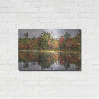 Luxe Metal Art 'Adirondacks Foliage' by Lori Deiter, Metal Wall Art,36x24