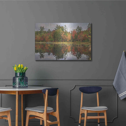 Luxe Metal Art 'Adirondacks Foliage' by Lori Deiter, Metal Wall Art,36x24