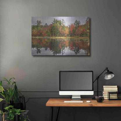 Luxe Metal Art 'Adirondacks Foliage' by Lori Deiter, Metal Wall Art,36x24