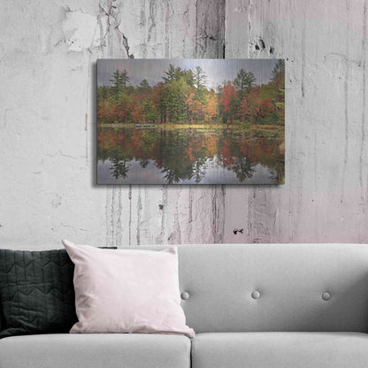Luxe Metal Art 'Adirondacks Foliage' by Lori Deiter, Metal Wall Art,36x24
