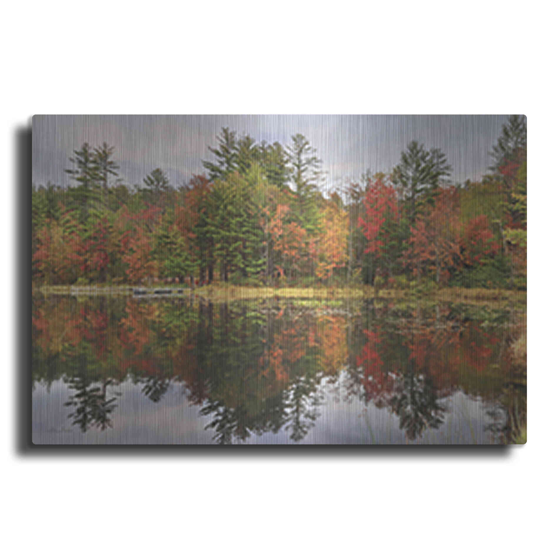 Luxe Metal Art 'Adirondacks Foliage' by Lori Deiter, Metal Wall Art