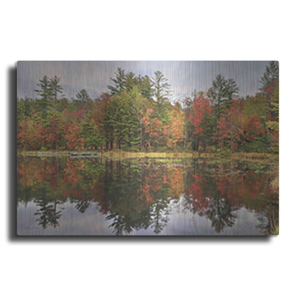 Luxe Metal Art 'Adirondacks Foliage' by Lori Deiter, Metal Wall Art