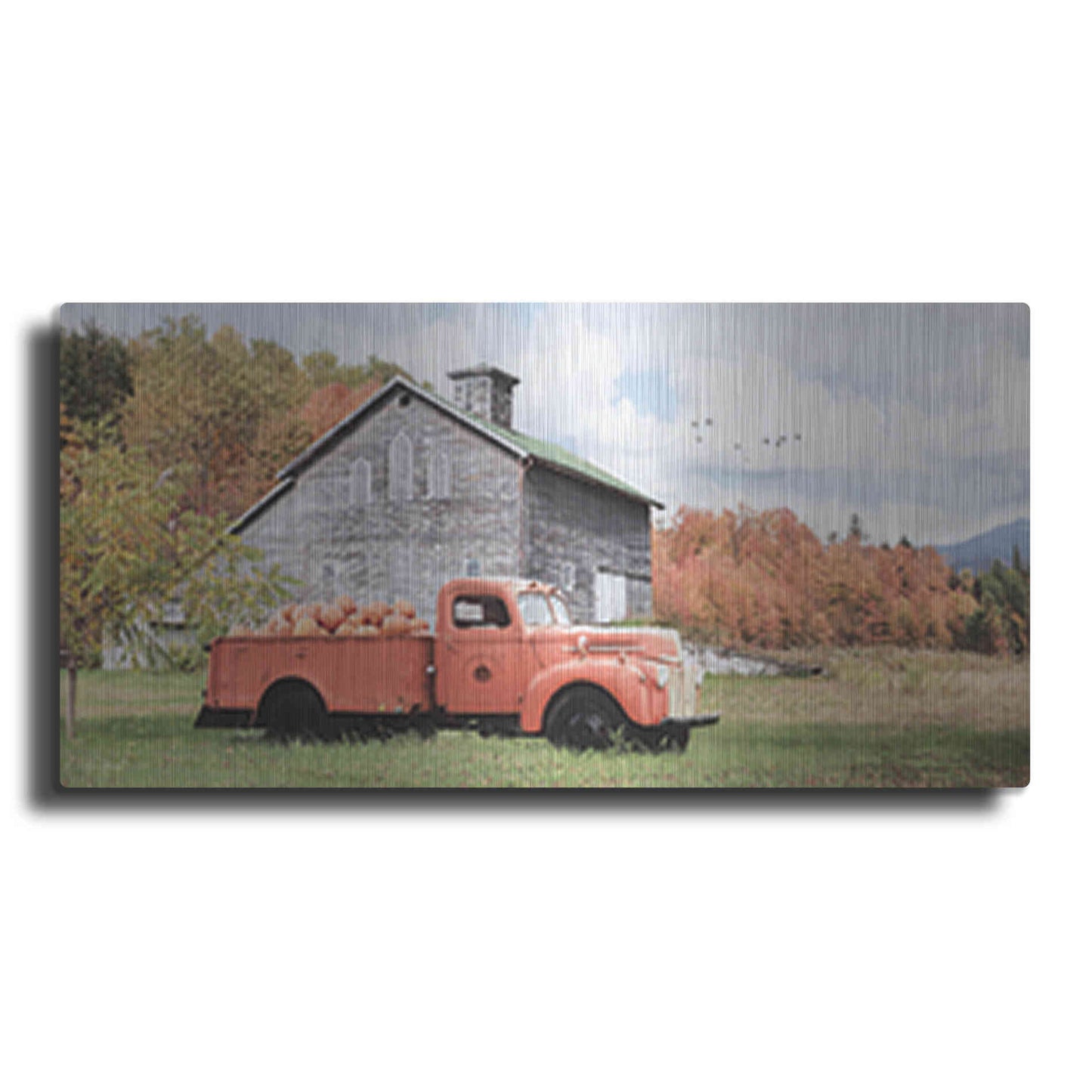 Luxe Metal Art 'Pumpkin Patch' by Lori Deiter, Metal Wall Art