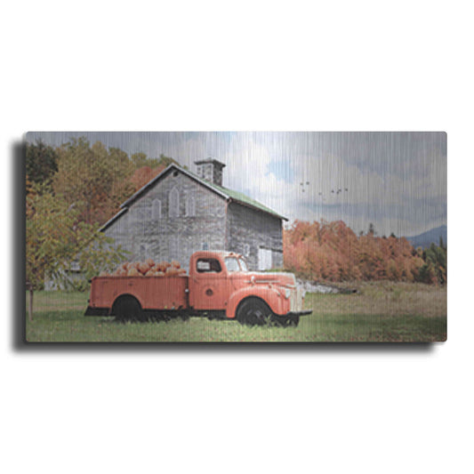 Luxe Metal Art 'Pumpkin Patch' by Lori Deiter, Metal Wall Art