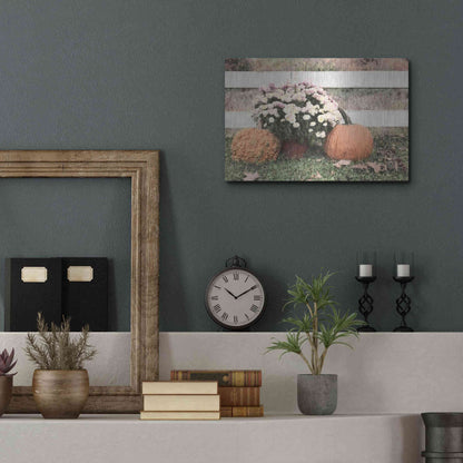 Luxe Metal Art 'Fall Display II' by Lori Deiter, Metal Wall Art,16x12