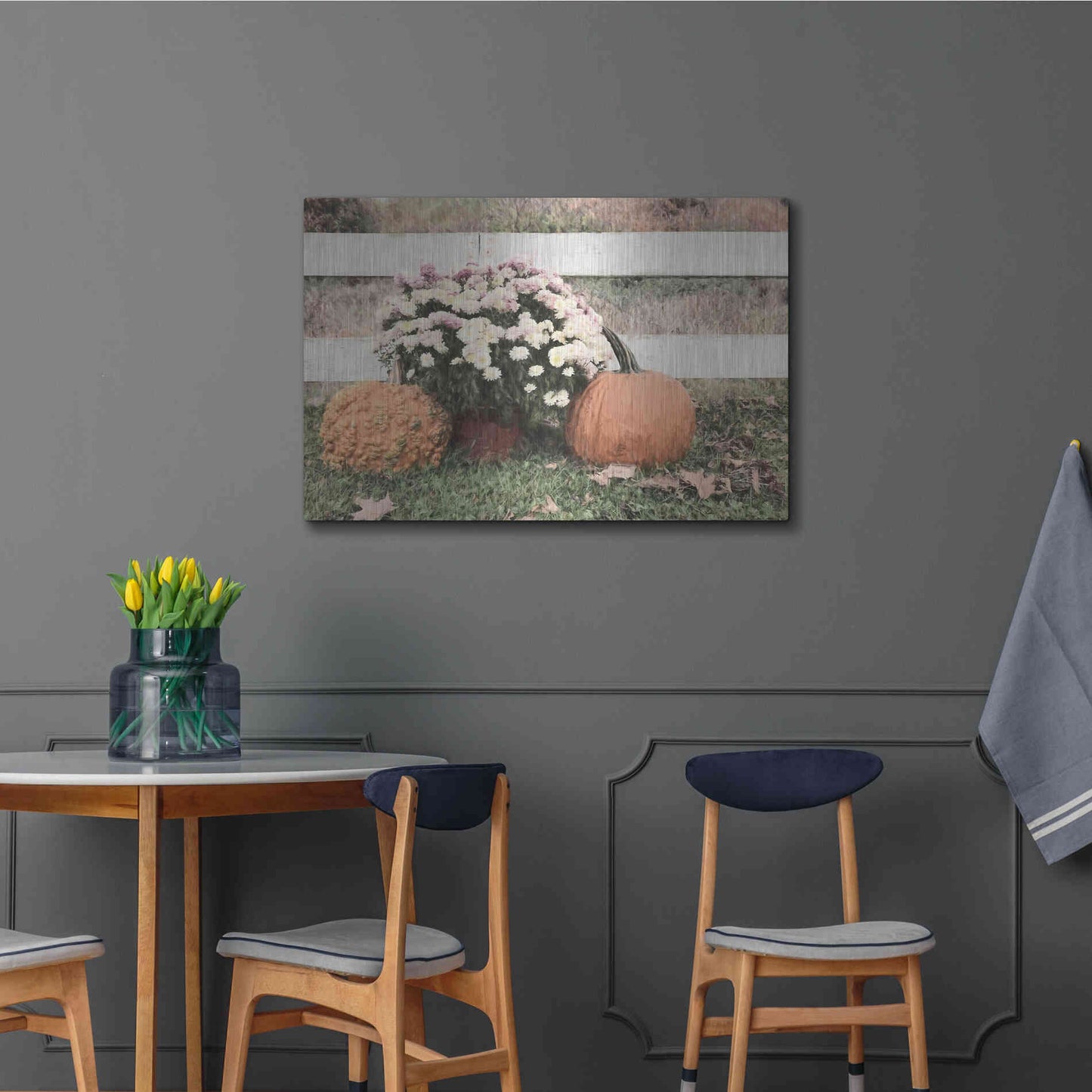 Luxe Metal Art 'Fall Display II' by Lori Deiter, Metal Wall Art,36x24