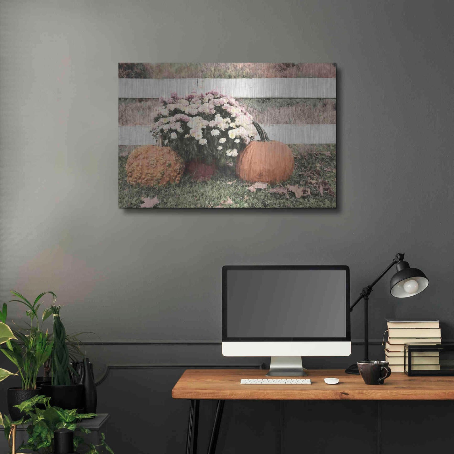 Luxe Metal Art 'Fall Display II' by Lori Deiter, Metal Wall Art,36x24