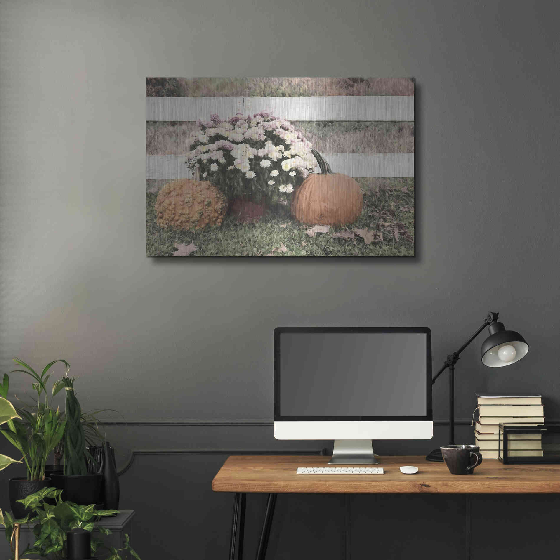 Luxe Metal Art 'Fall Display II' by Lori Deiter, Metal Wall Art,36x24