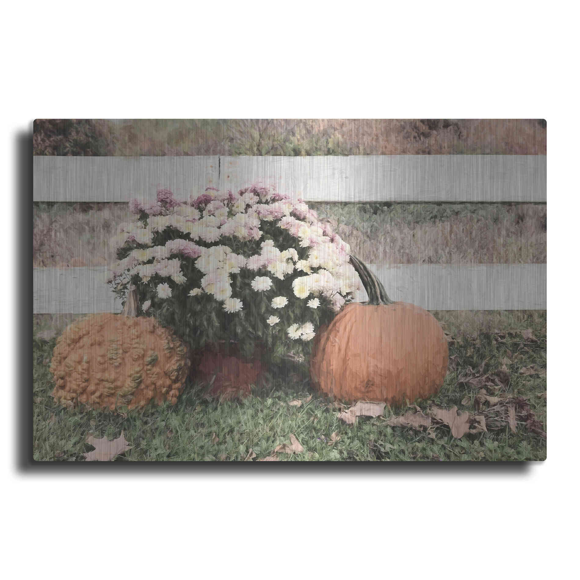 Luxe Metal Art 'Fall Display II' by Lori Deiter, Metal Wall Art