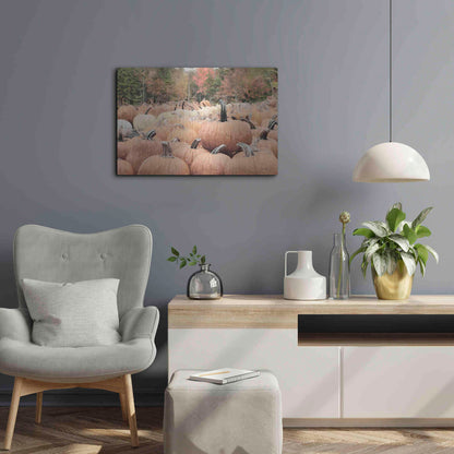 Luxe Metal Art 'The Perfect Pumpkin' by Lori Deiter, Metal Wall Art,24x16
