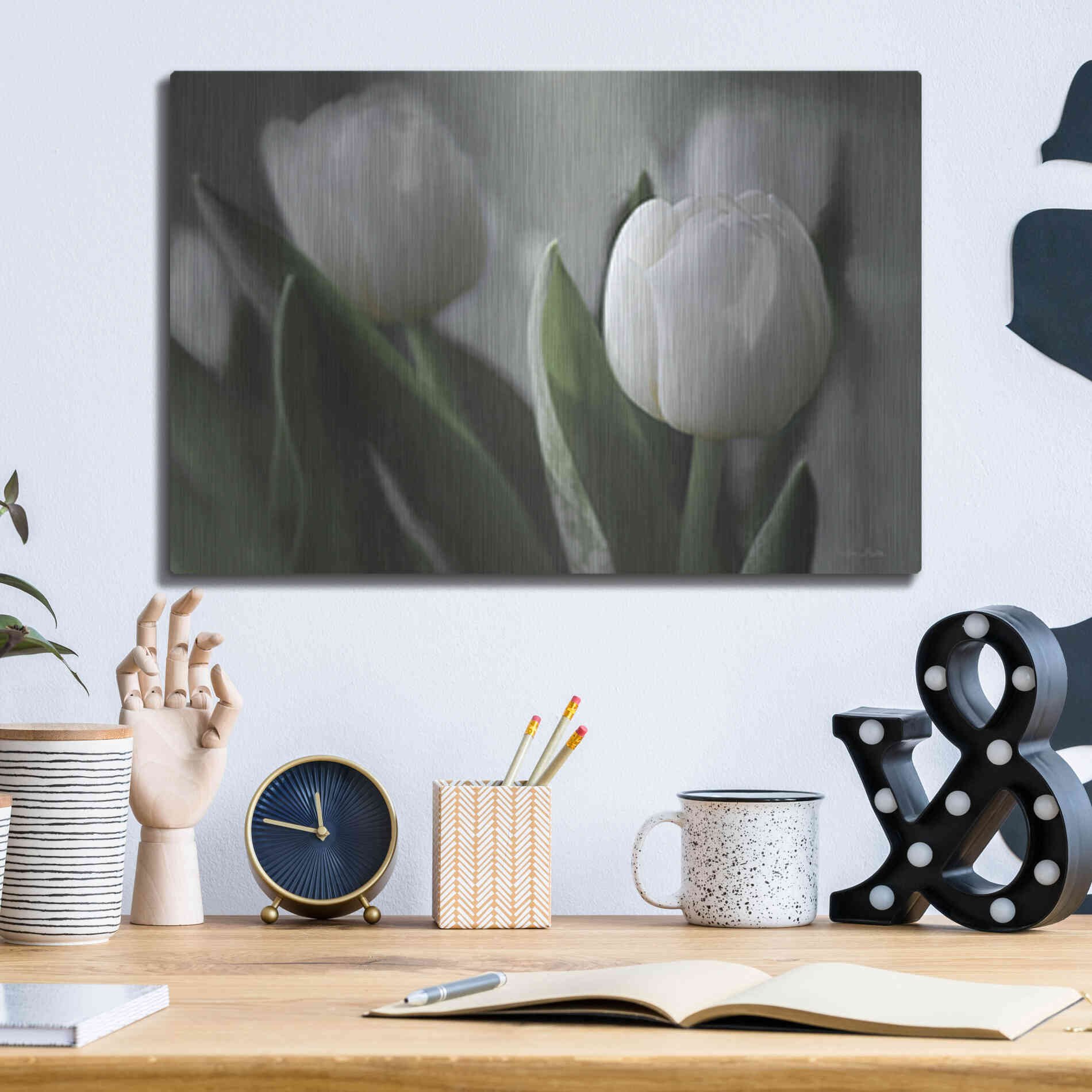 Luxe Metal Art 'Be Unique' by Lori Deiter, Metal Wall Art,16x12