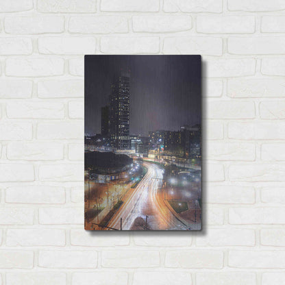 Luxe Metal Art 'Inner Harbor Lights II' by Lori Deiter, Metal Wall Art,16x24