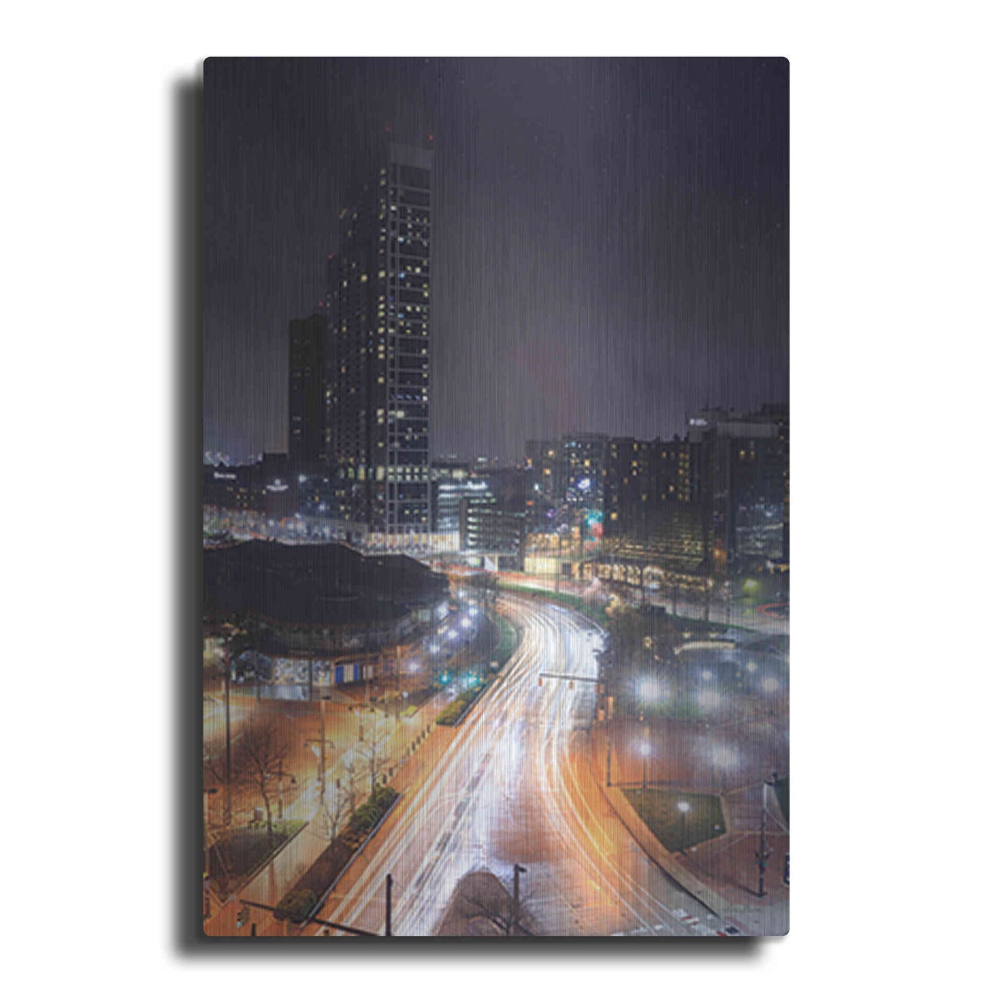 Luxe Metal Art 'Inner Harbor Lights II' by Lori Deiter, Metal Wall Art