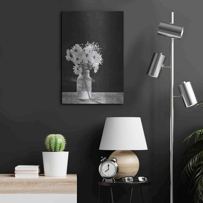 Luxe Metal Art 'Dainty Daisies' by Lori Deiter, Metal Wall Art,16x24