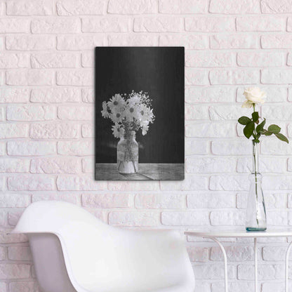 Luxe Metal Art 'Dainty Daisies' by Lori Deiter, Metal Wall Art,16x24